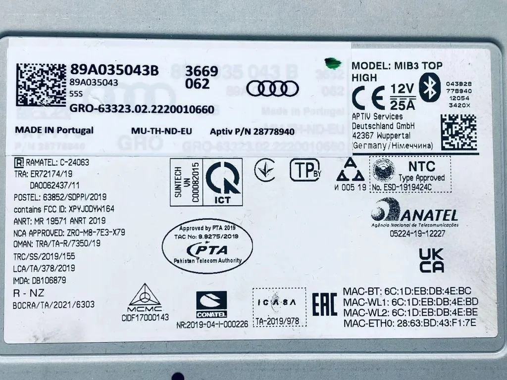 CD-växlare Audi Q4 89A035043B thumbnail 5