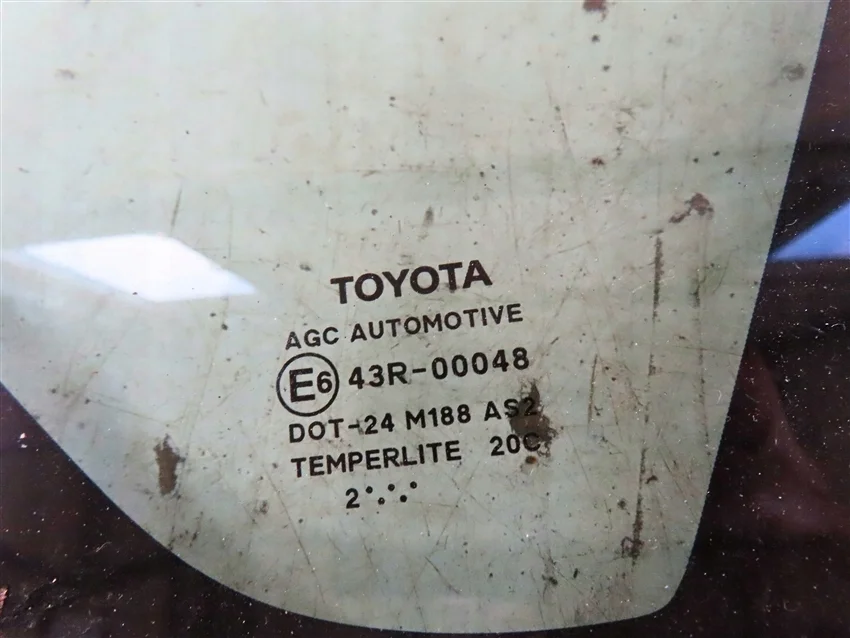 Toyota Auris E18 Rear Right Body Glass