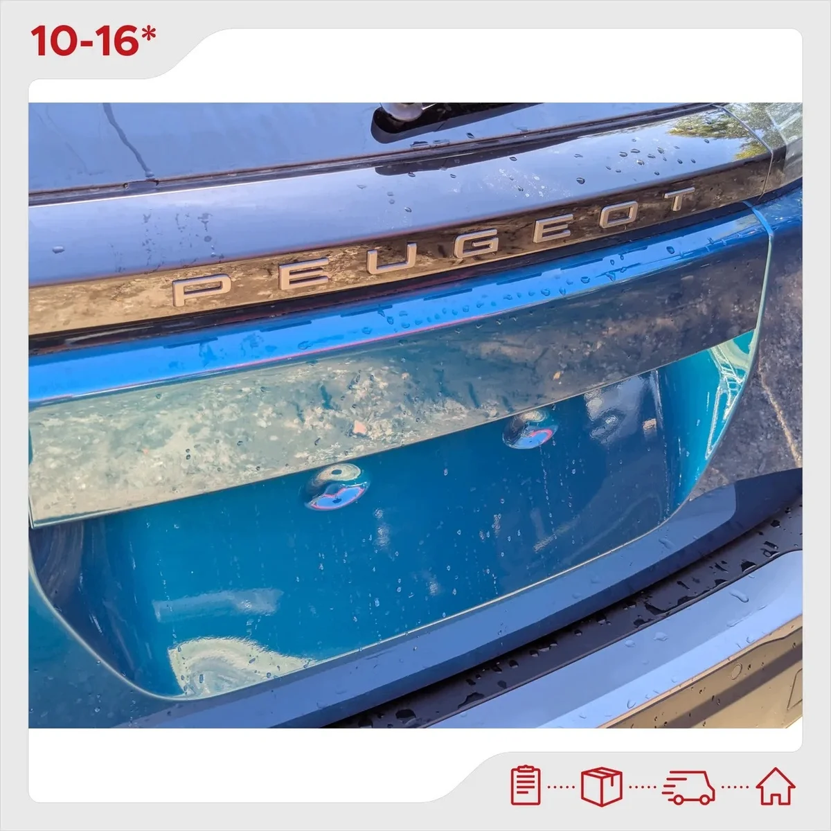 Peugeot 2008 Listello Targa Posteriore