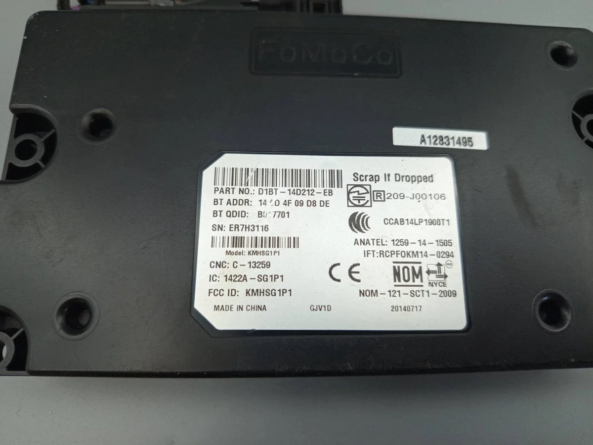 Ford Kuga II Bluetooth Module D1BT14D212EB image 4