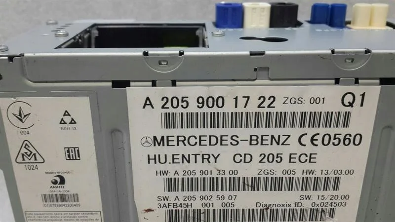 Mercedes C W205 CD-Player Steuerung A2059001722 image 4