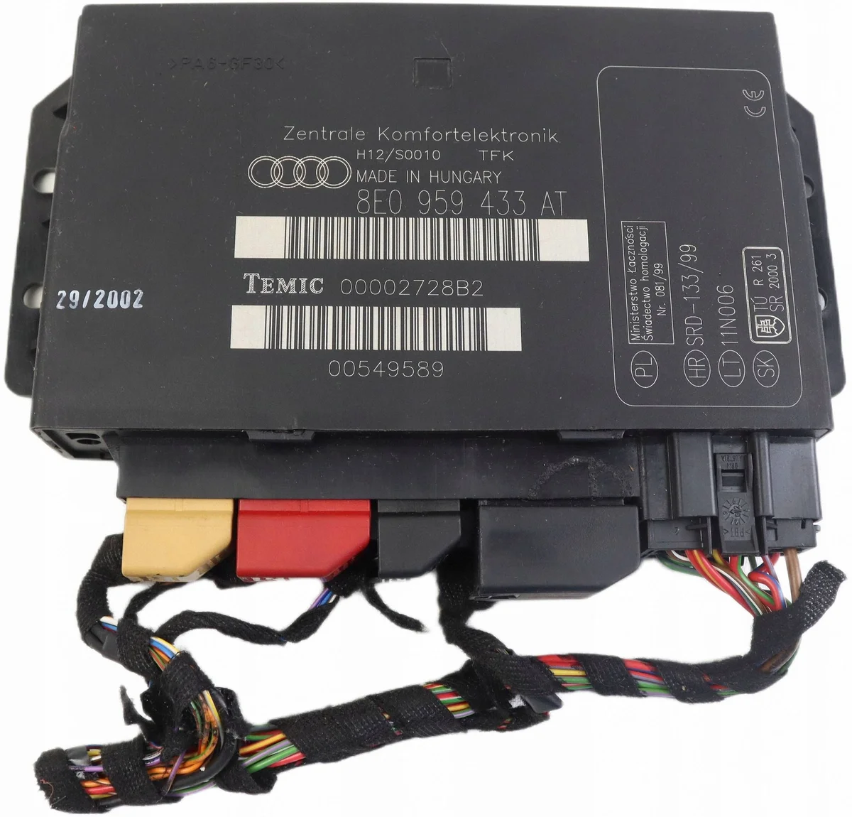 Audi A4 B6 B7 Modulo Confort 8E0959433AT