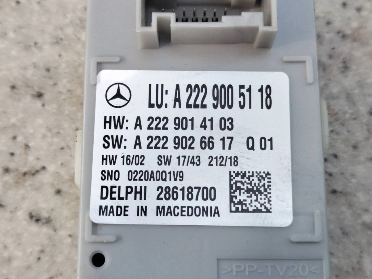Steuergerät Innenbeleuchtung Mercedes E W213 A222900511827A image 3