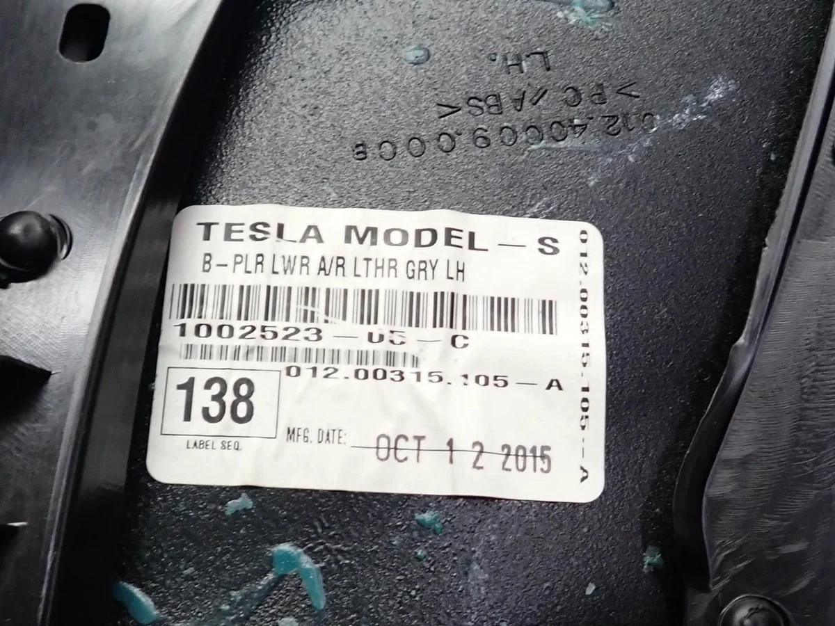 Abdeckung Säule links Tesla Model S 1002523-05-C image 6