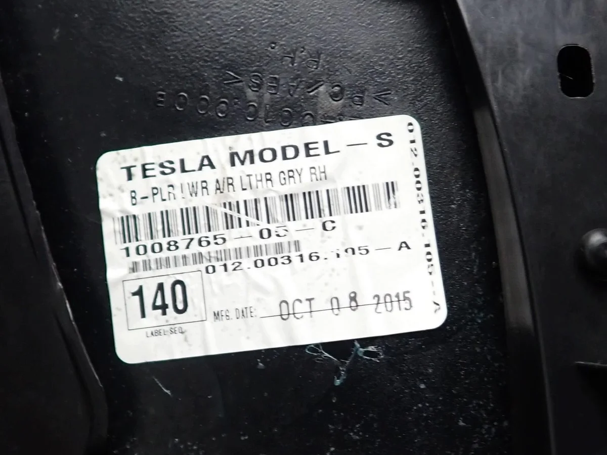 Abdeckung Säule Rechts Tesla Model S 1008765-05-C image 5