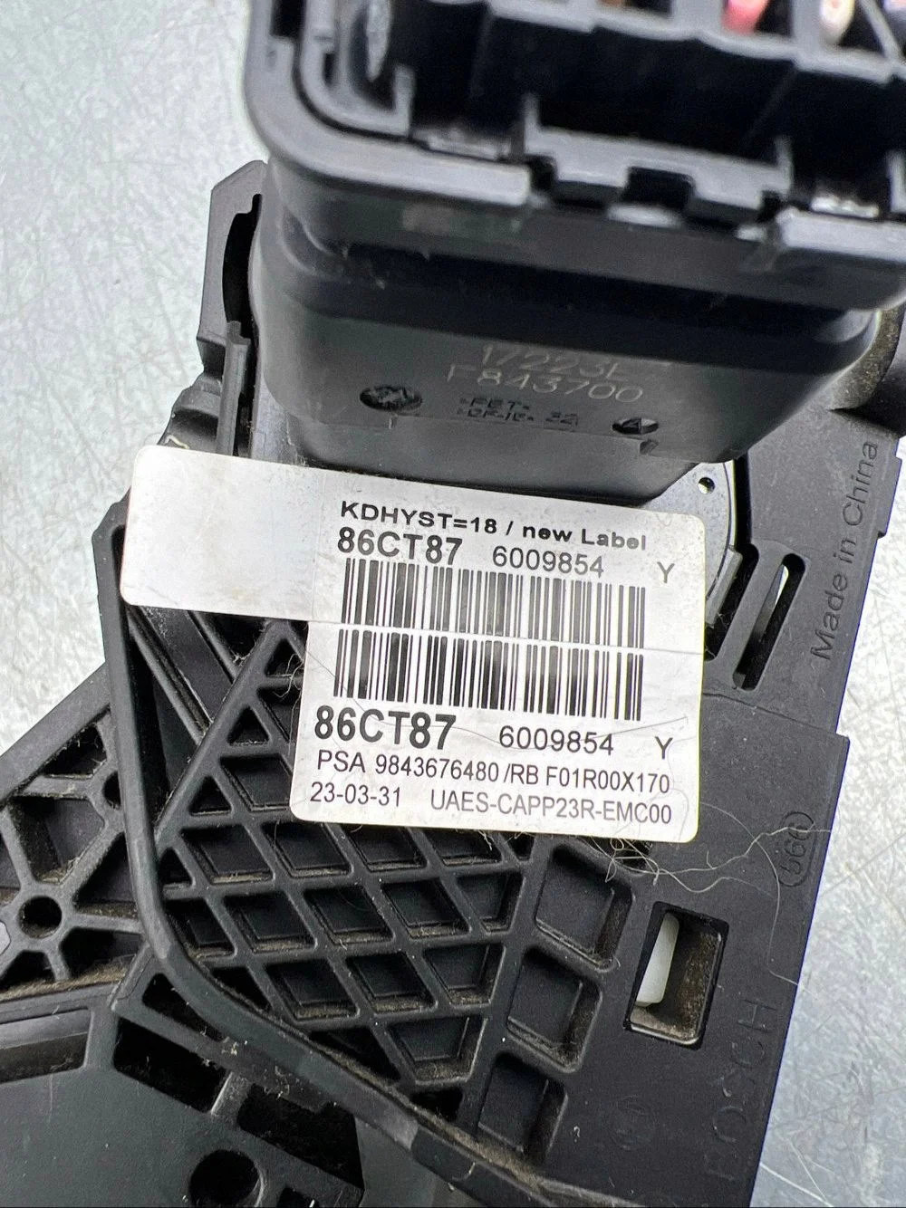 Pedal Acelerador Citroen C5 Aircross 9843676480 image 5