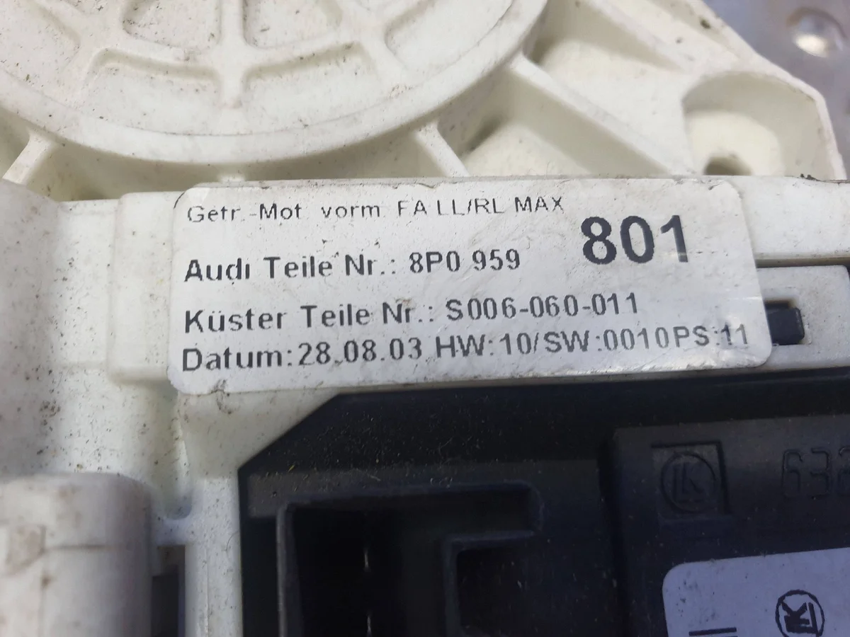 Fensterhebermotor links vorne Audi A3 8P image 7