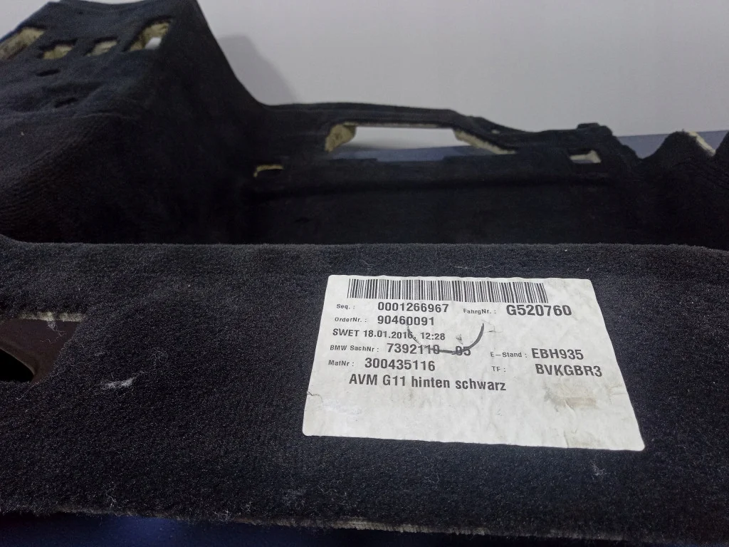 Bodenmatte hinten BMW 7 G11 7392110 image 5
