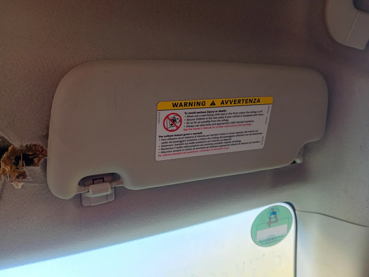 Smart Forfour 454 Sun Visor Right MM-0710-57 image 5