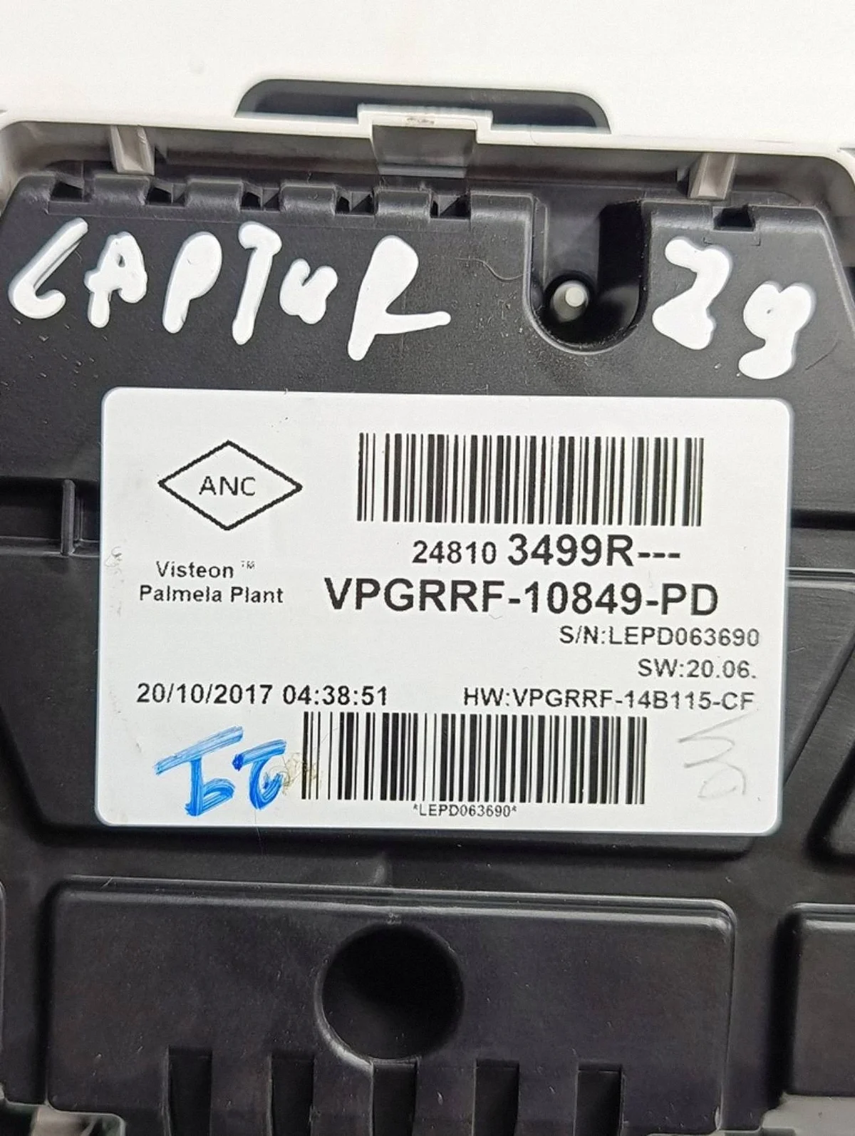 Renault Captur 13-19 Hastighetsmätare 248103499RZ9 image 5