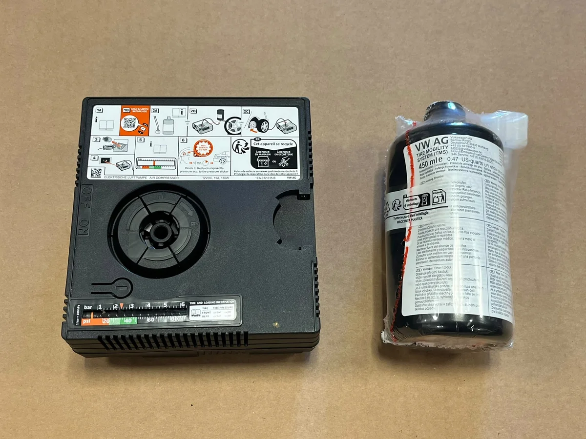VW Audi Skoda Seat Tyre Inflator Compressor 8E0012619D