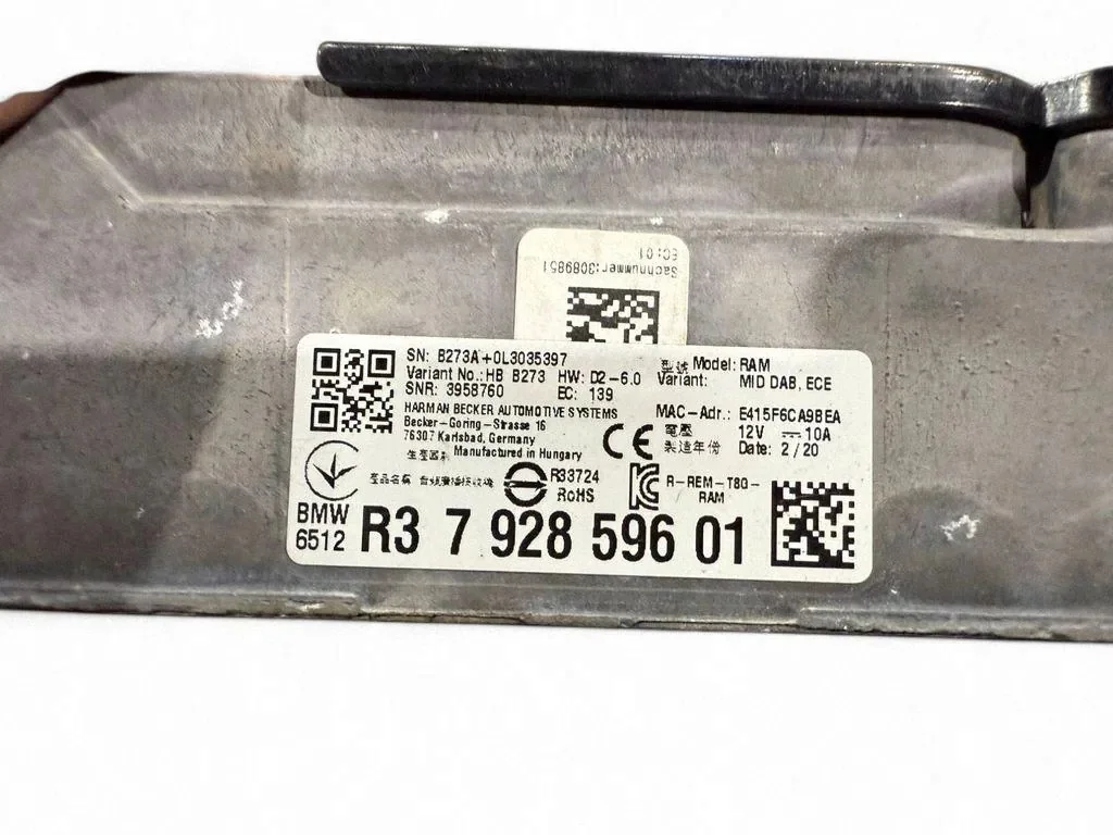 BMW 7928596 Amplificateur 2.0L 2020 image 5