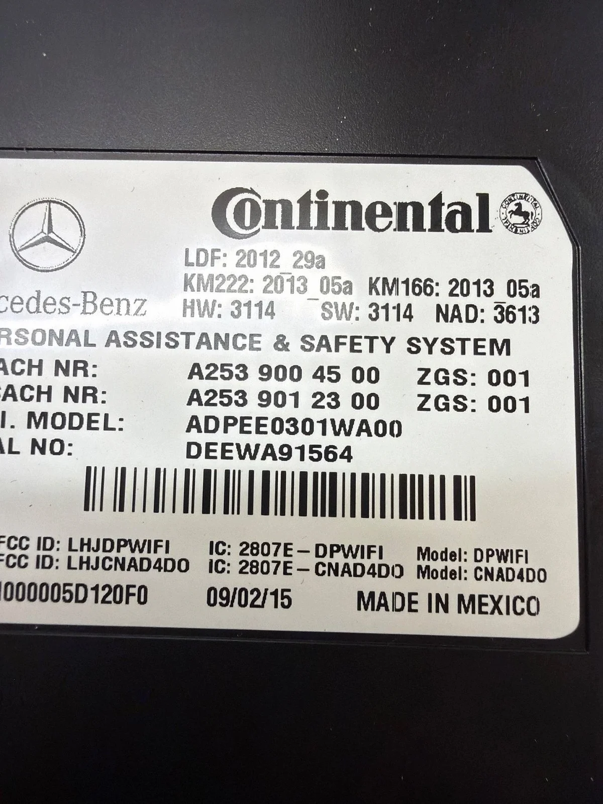 Mercedes E W212 Sterownik A2539012300 image 6