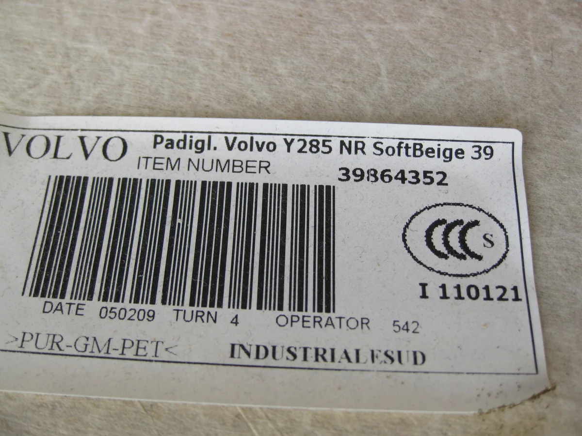 Volvo V70 XC70 kattoverhoilun johdinsarja image 6