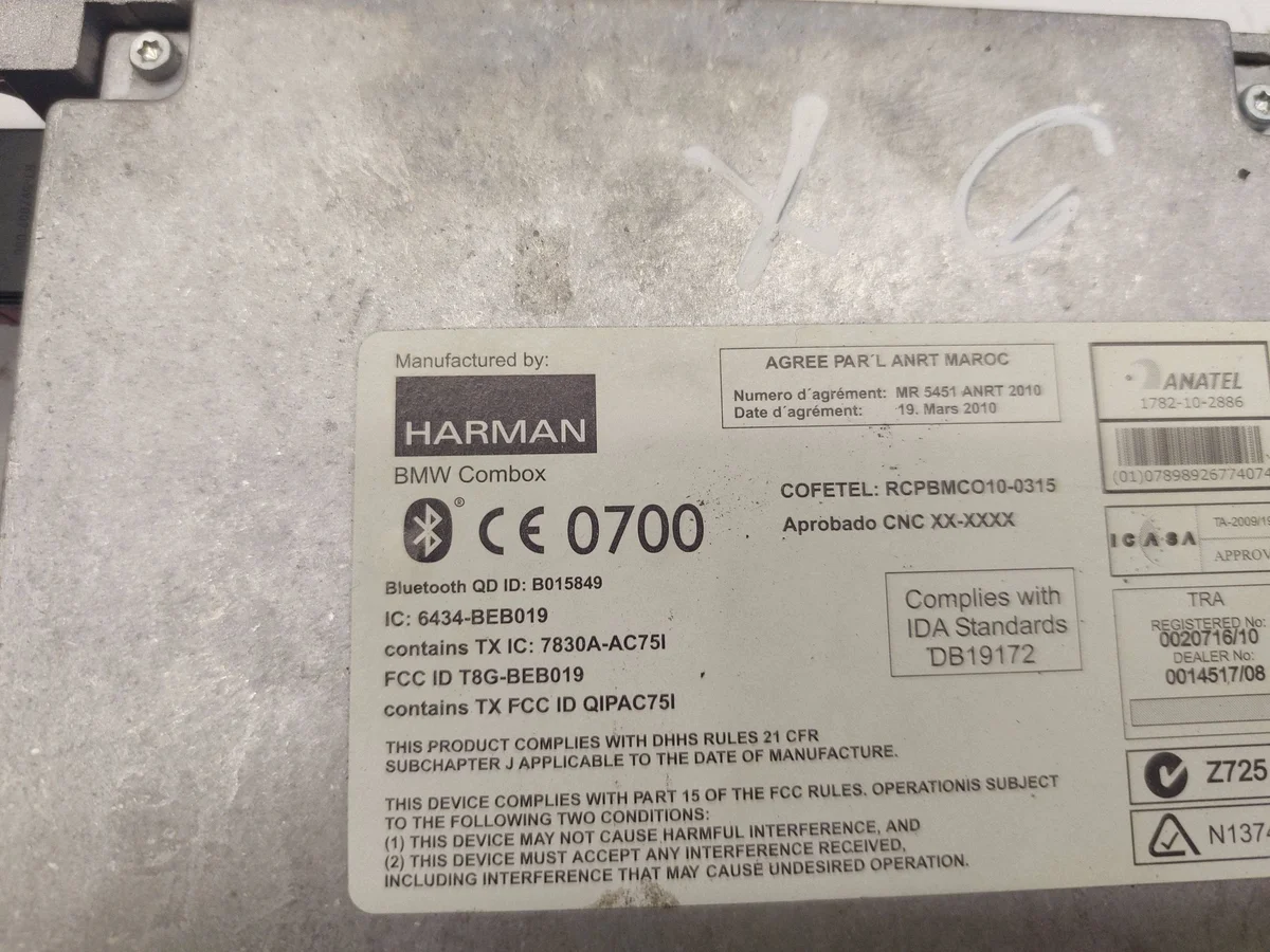 Módulo Combox BMW E70 X5 E89 Z4 E90 SSP15423 image 3