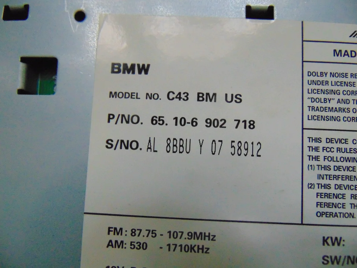 BMW E39 E38 E53 Radio Verstärker 6902718 image 4
