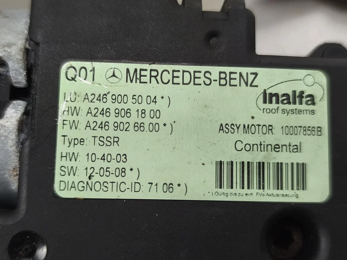 Schiebedach Motor Mercedes B W246 A2469005004 image 7