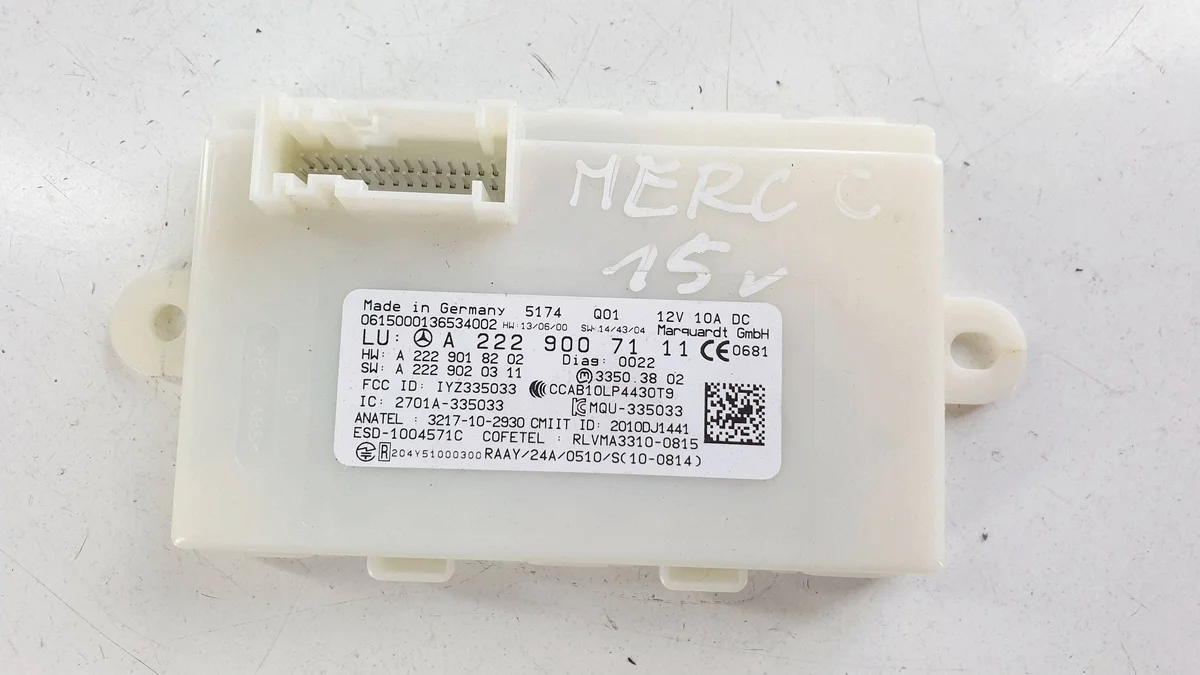 Mercedes W205 C205 Keyless Modul A22290071110