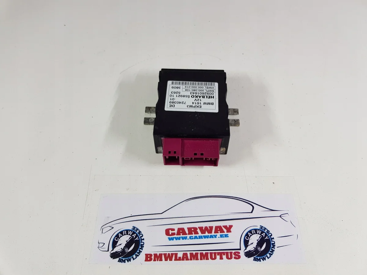 Ohjausyksikkö polttoainepumpulle BMW 5 GT F07 16147240389