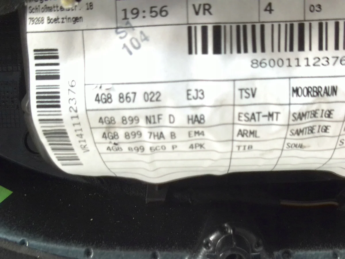 Türverkleidung Leder Audi A6 4G8867022 thumbnail 3