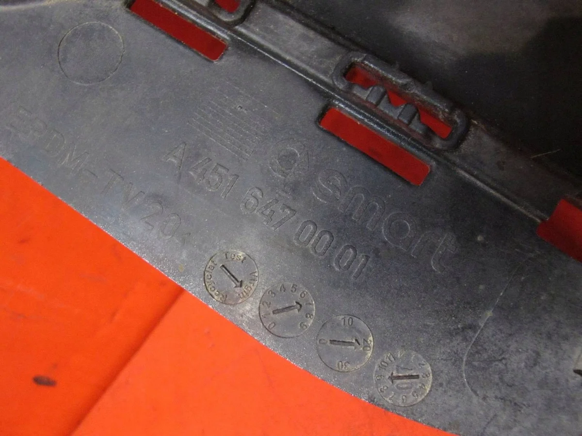 Smart ForTwo 451 Heckstoßstange Schwarz thumbnail 10