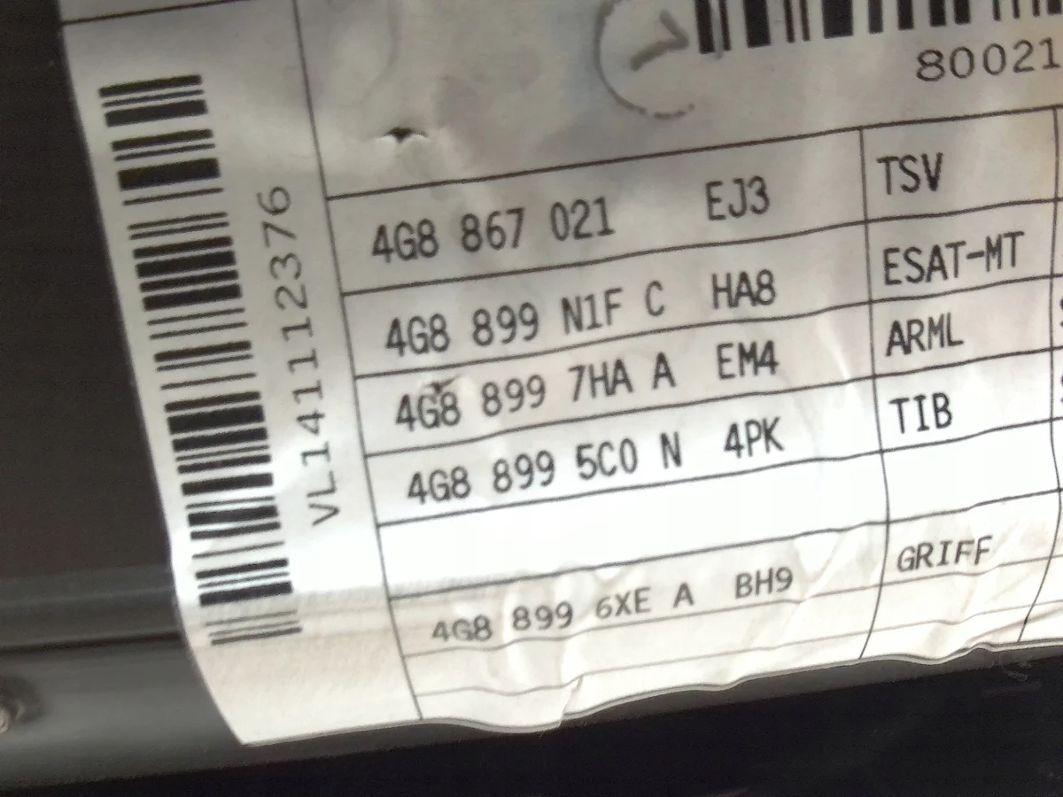 Türverkleidung Alcantara Links Audi A7 4G8867021 image 3