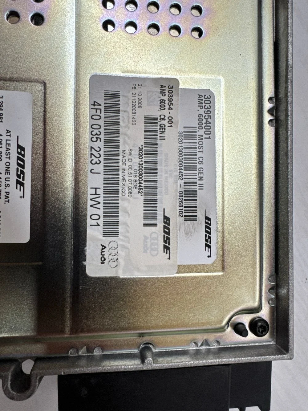 Förstärkare Audi A6 S6 C6 4F - OEM 303954001 image 10