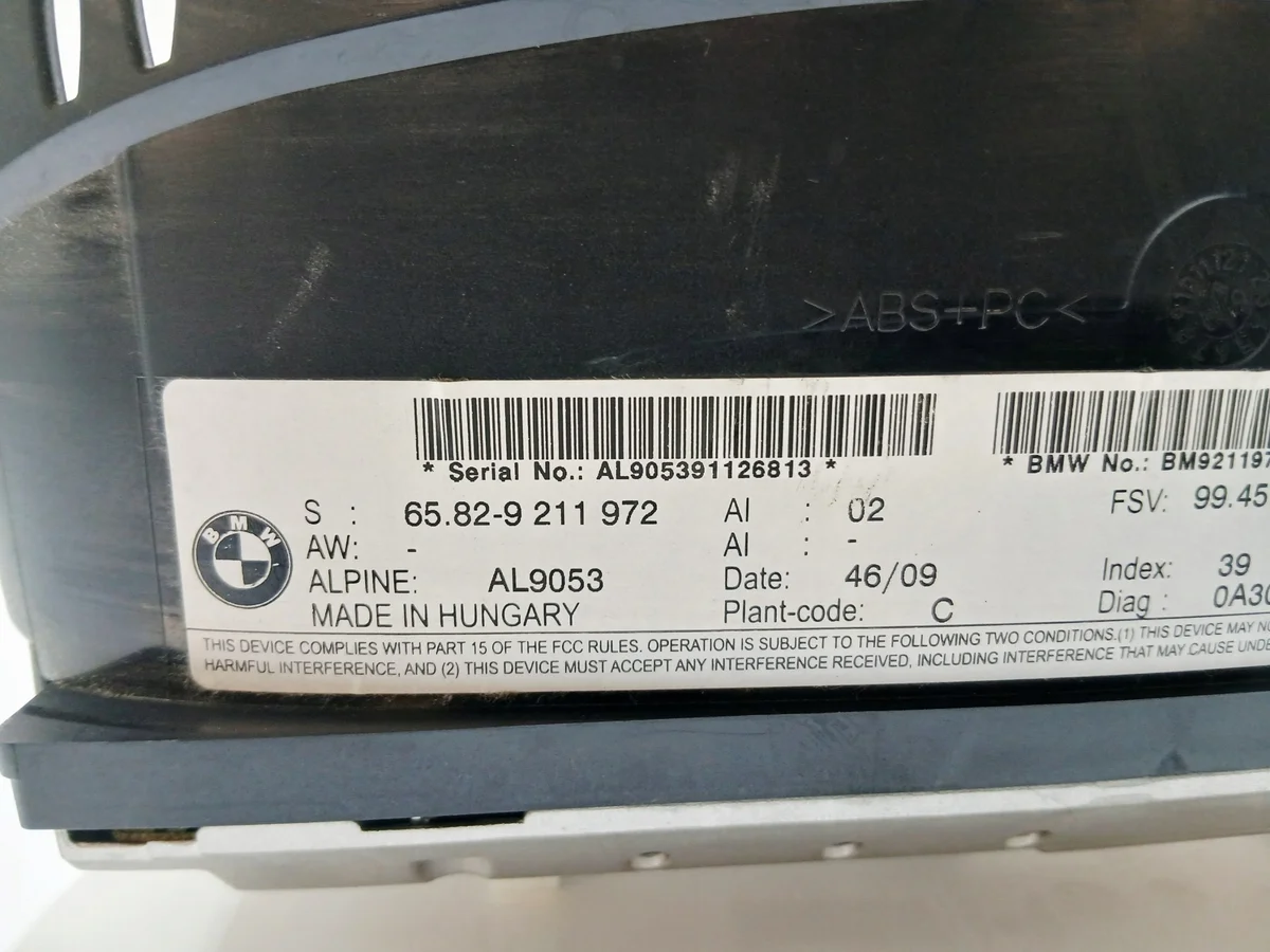 BMW E60 E61 LCI Navigationsdisplay 9211972 image 5
