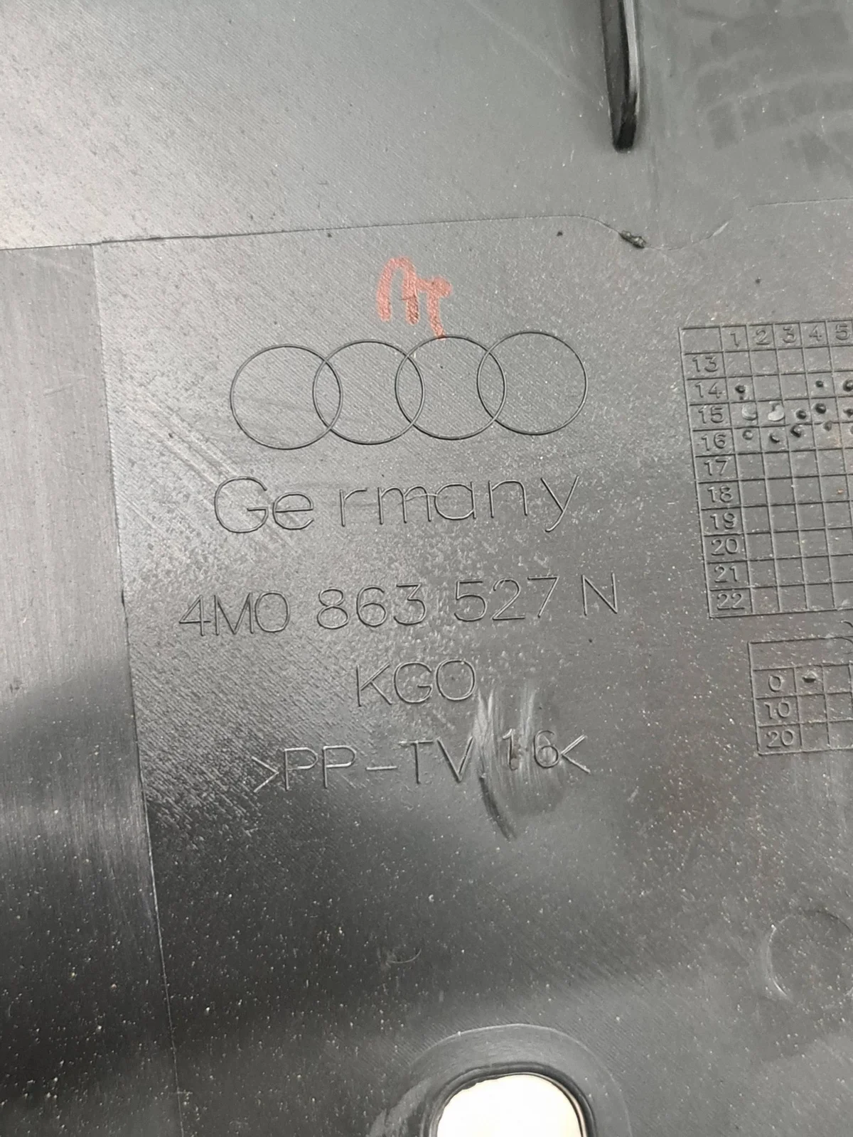 Audi Q7 4M Élément de garniture de coffre 4M0863527N thumbnail 5