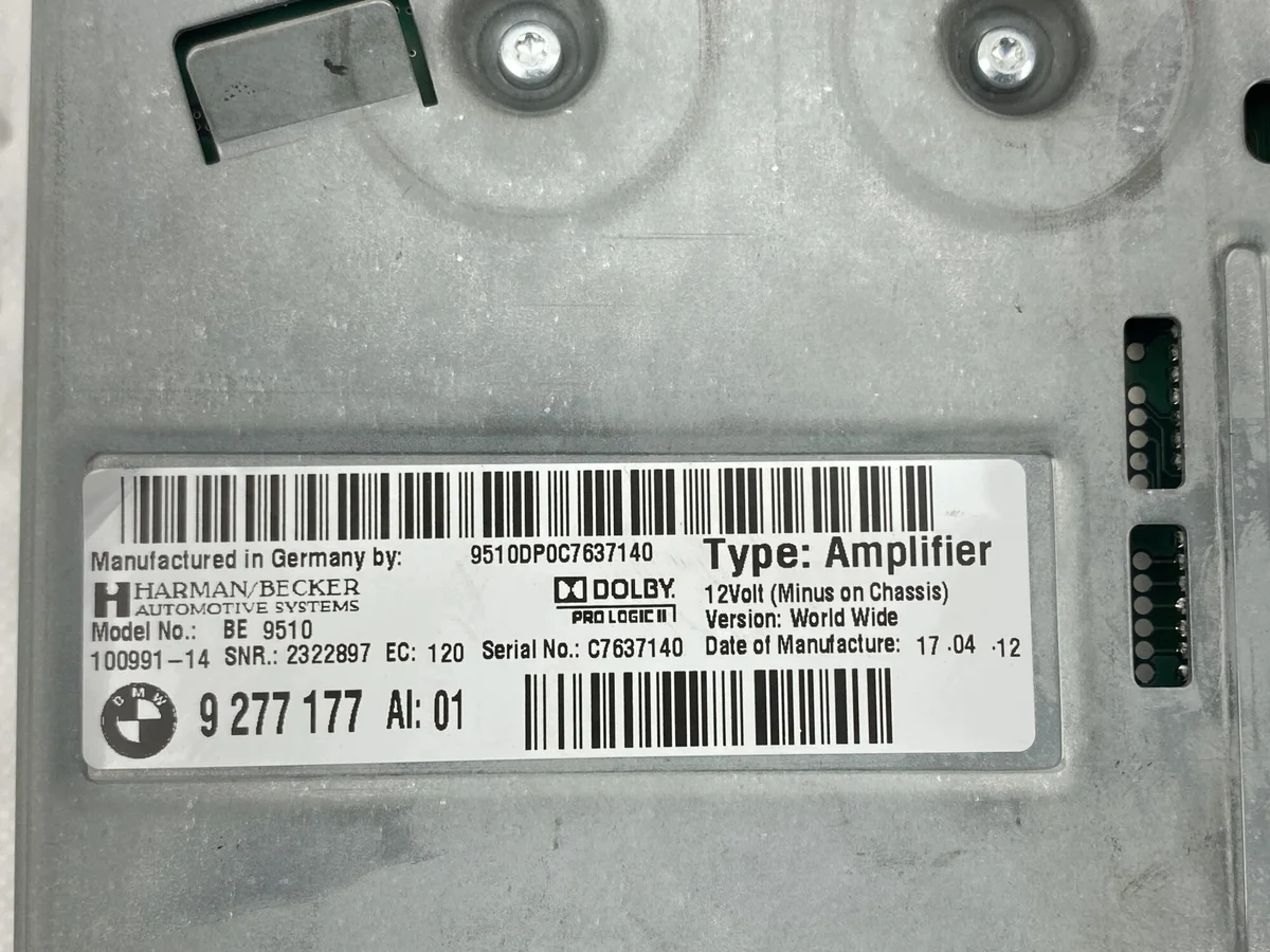 BMW 5 GT F07 Audio Unit 65129277177 image 9