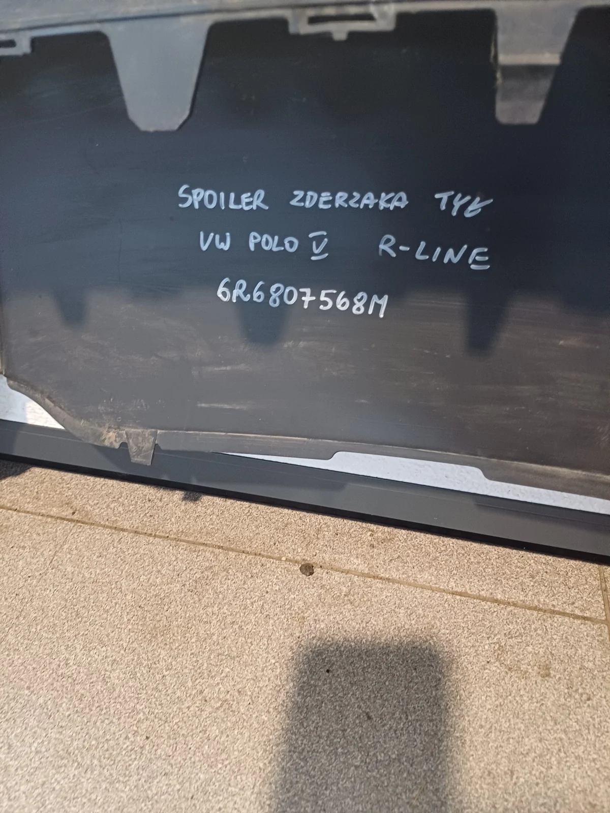 Spoiler arrière VW Polo V 6R6807568M image 6