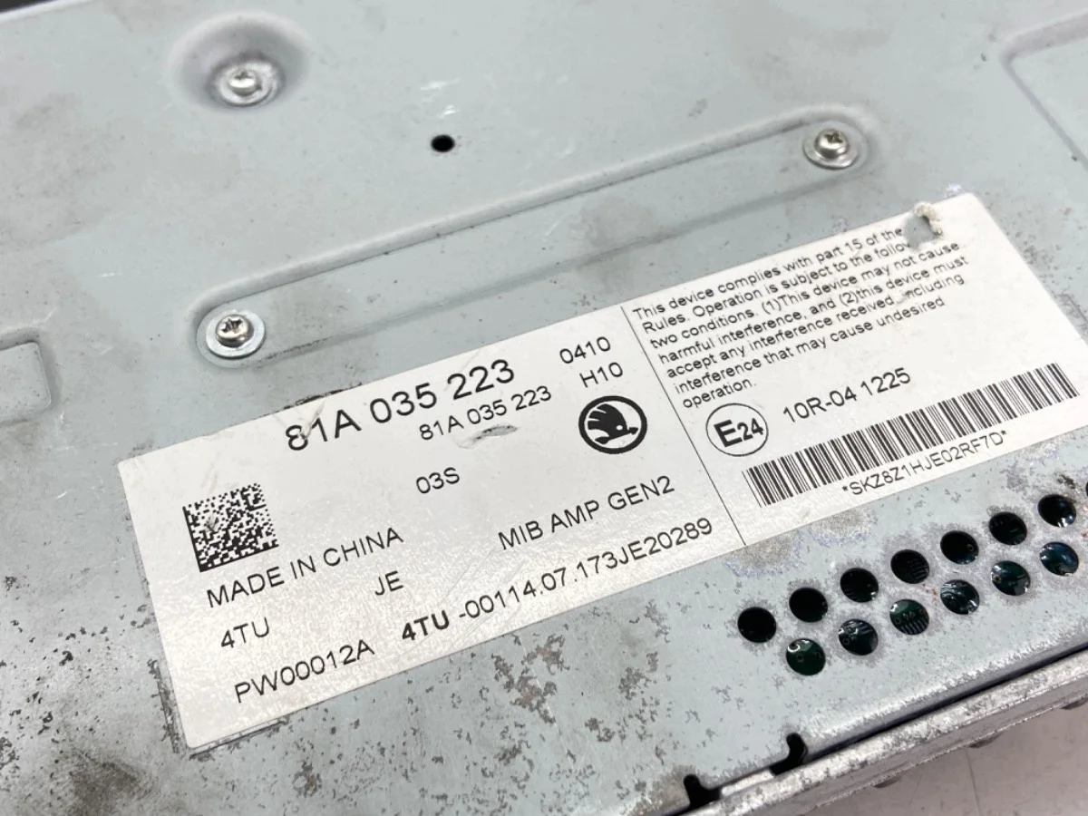 Skoda Superb III Verstärker 81A035223 thumbnail 3
