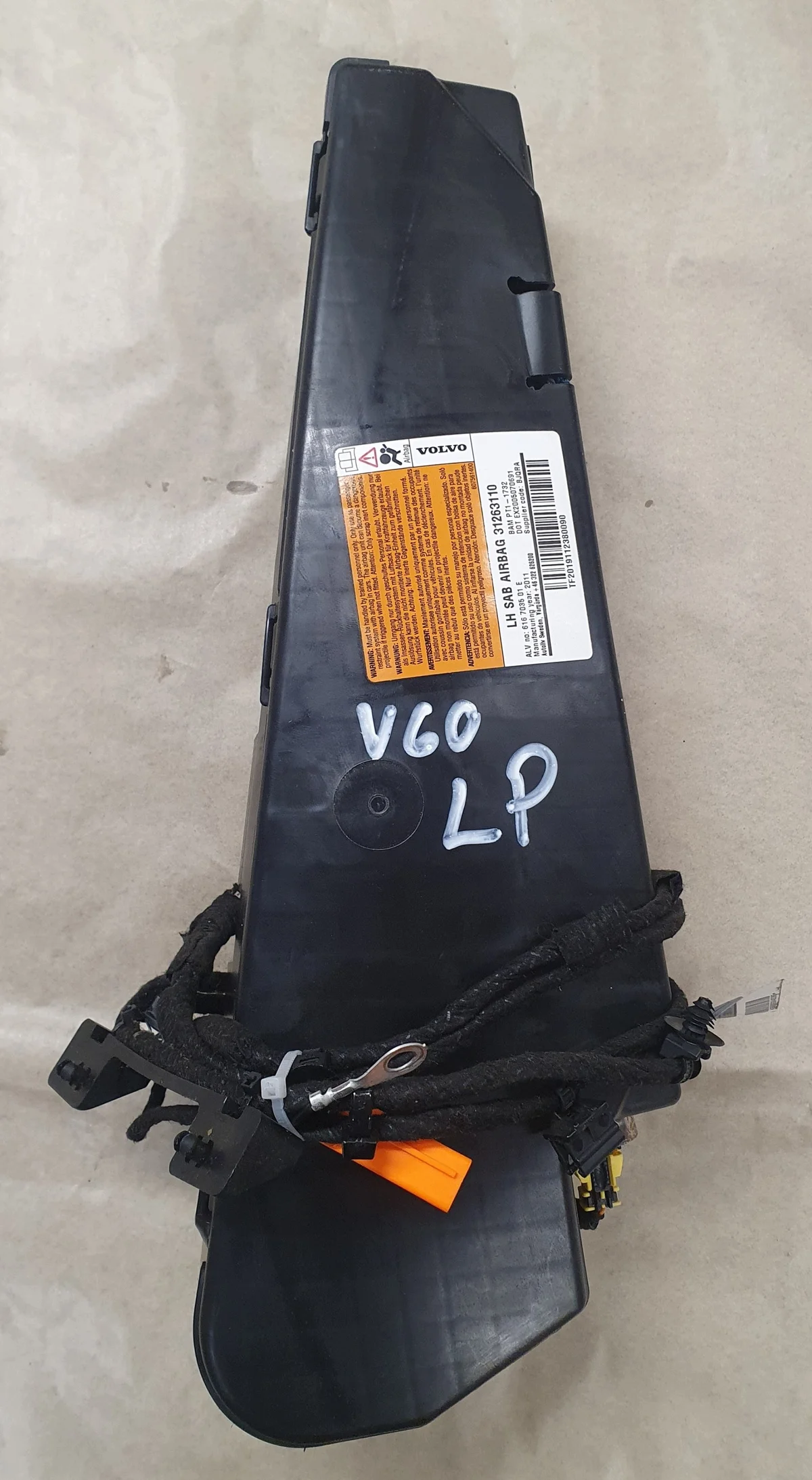 Poduszka Airbag Volvo S60 V60 31263110