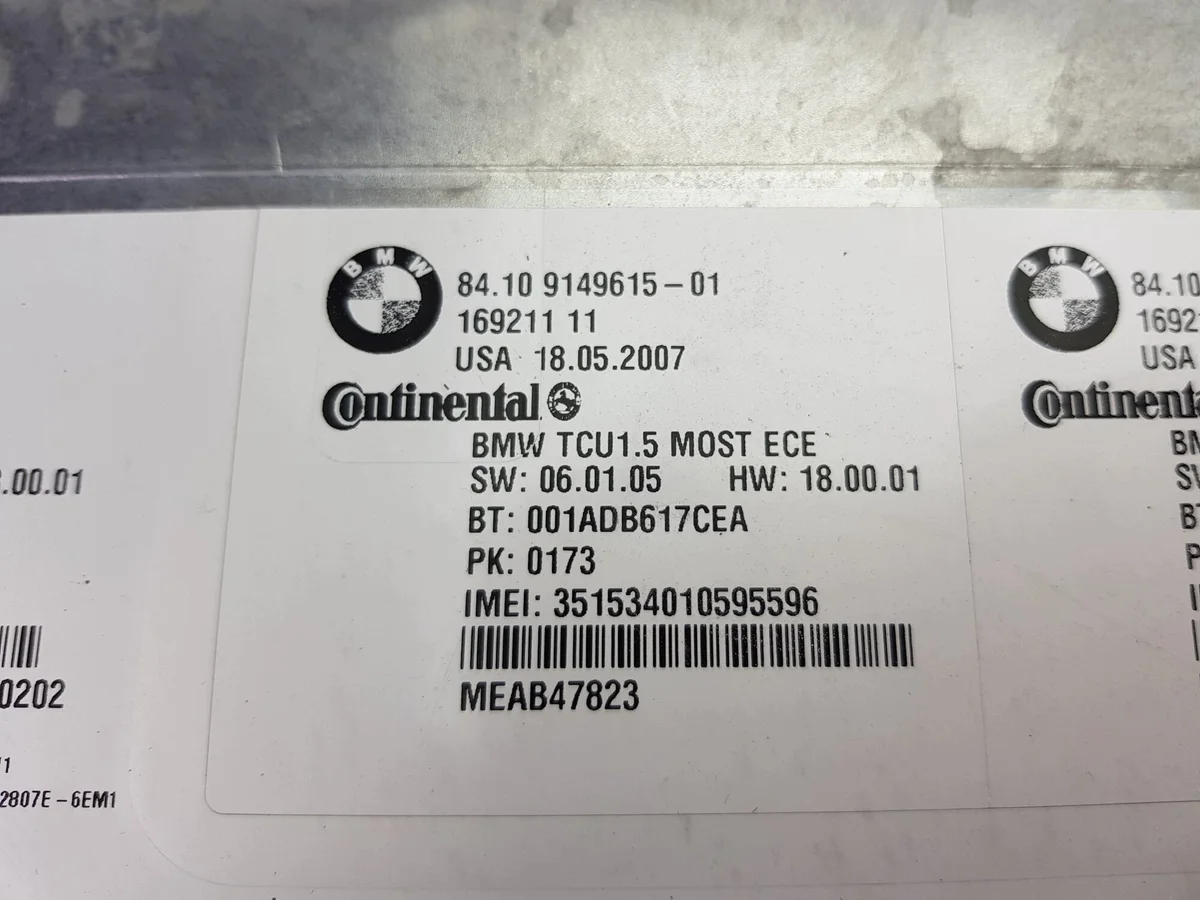 BMW 5 E60 E61 Audio Telematik 84109149615 image 4