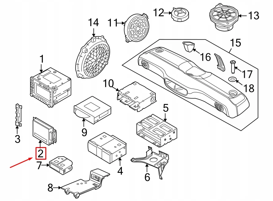 Porsche Cayman 987 Ljudförstärkare 99764533433 image 4