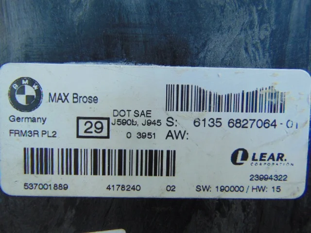 Module de feux BMW OE 6827064