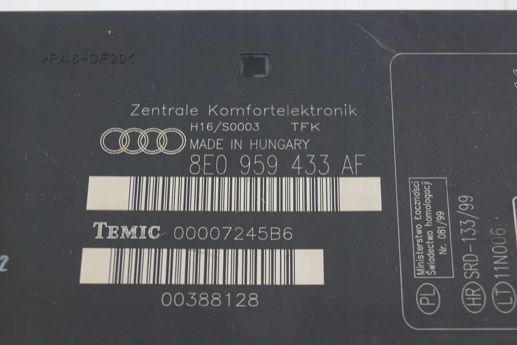 Komponenttimoduuli Audi A4 B6 8E0959433AF image 3