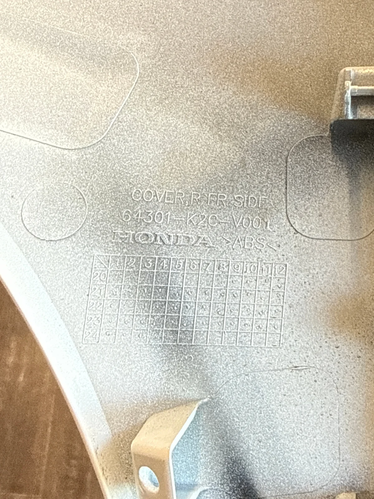 Cubierta Honda PCX 125 2017-2020 Derecha image 6