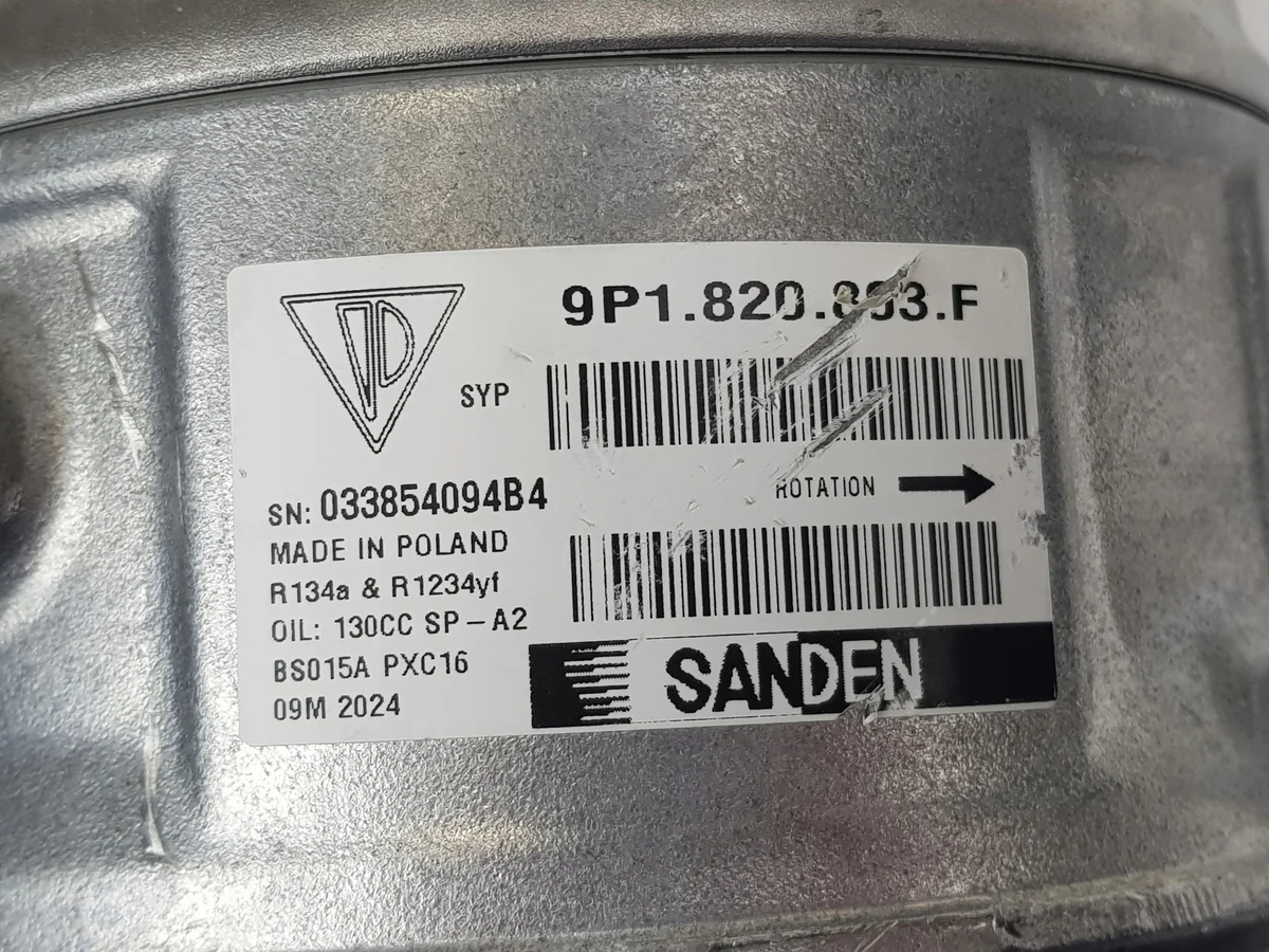 Porsche Cayman 982 718 Air Conditioning Compressor 9P1820803F image 7