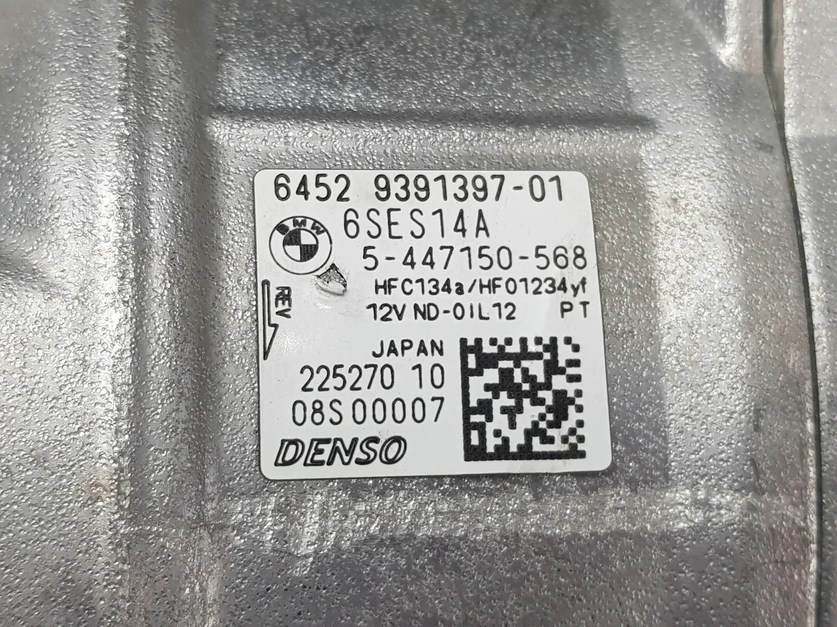 Ilmastoinnin kompressori BMW E60 E90 F10 6SES14A image 8