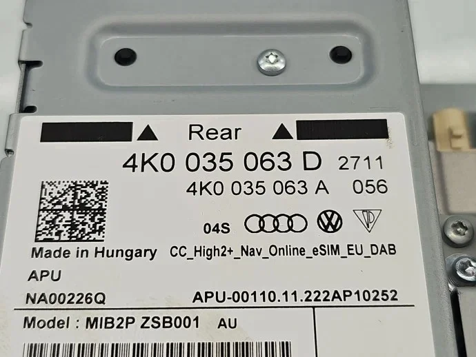 Unità Multimediale Audi A8 4N2 4K0035063D image 7