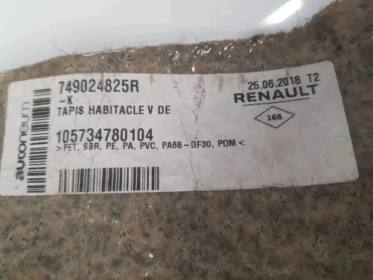 Bodenmatte Renault Kadjar 749024825R image 3
