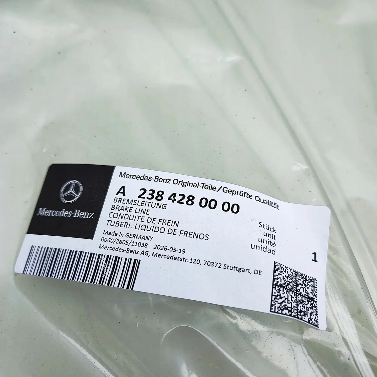 Jarruputki Mercedes A2384280000 image 6