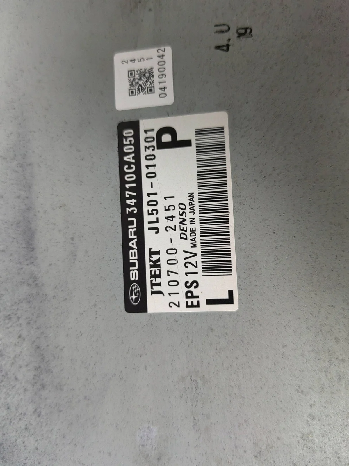 Ohjaustehostimen ohjausyksikkö Toyota GT86 Subaru BRZ 34710CA050