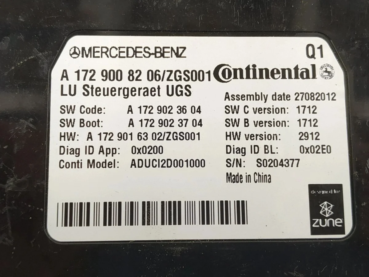 Módulo MMI Mercedes-Benz GLE A1729008206
