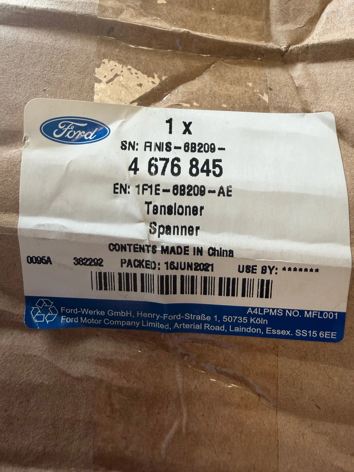 Ford Mondeo 1F1E-6B209-AE Tendicinghia image 7