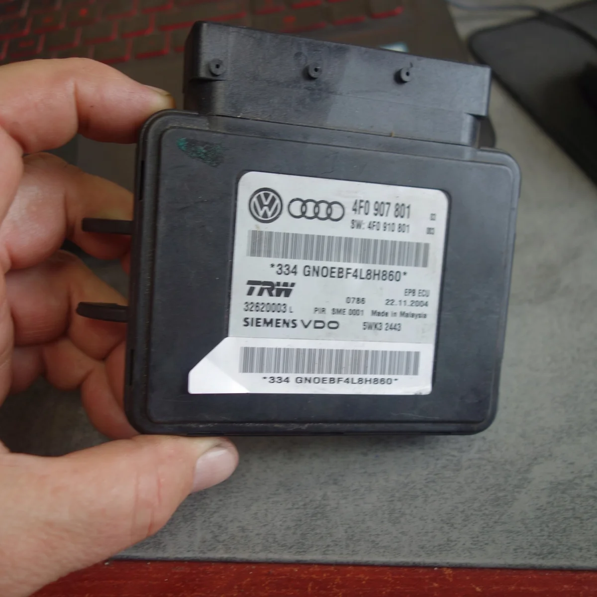Módulo de Travão de Mão Audi A6 C6 4F0907801