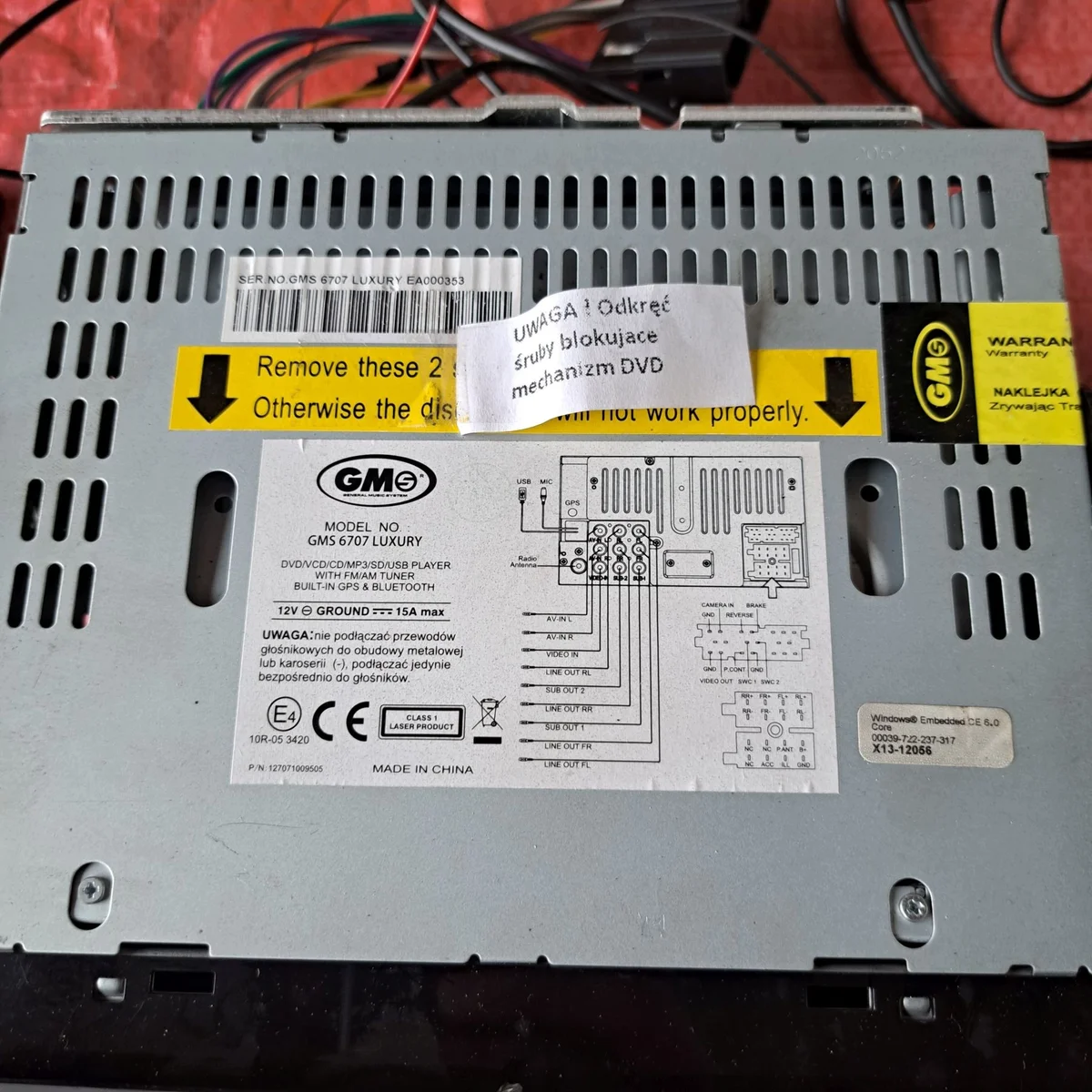 Suzuki XL7 Radio GMS5707 image 3