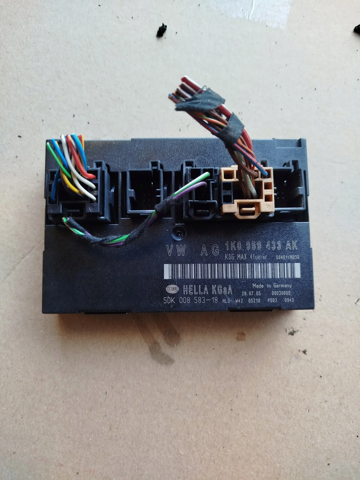 Control Unit VW Golf V 1K0959433AK