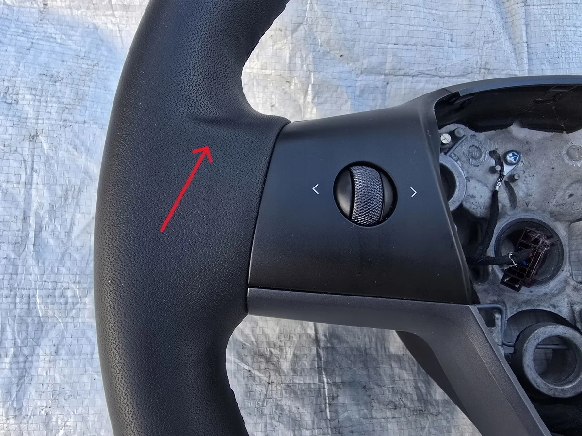 Tesla Lenkrad Multifunktion Leder 1626599-00-D image 5